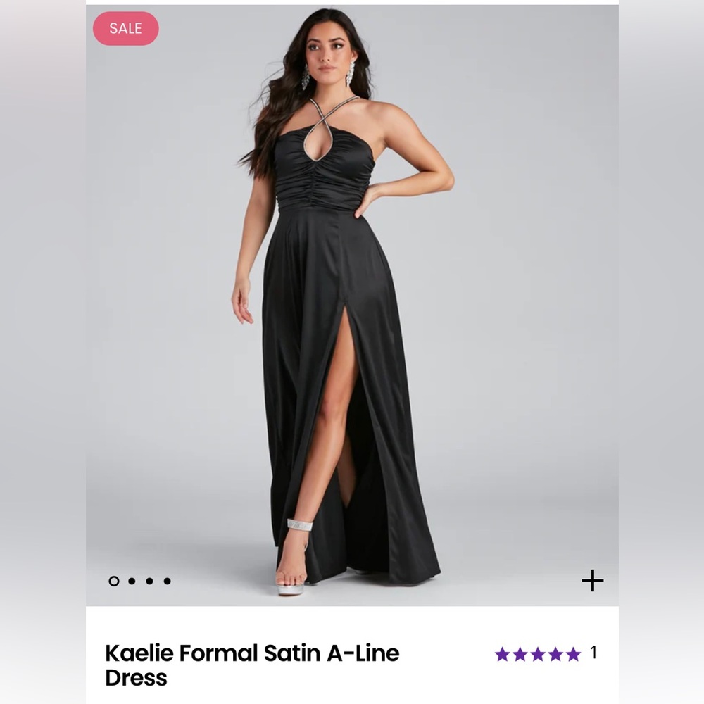 Kaelie Formal Satin A-Line Dress XS